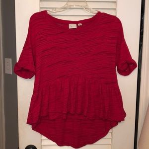 Anthropologie pinkish top